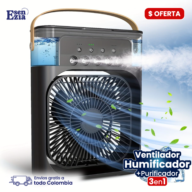 Ventilador Humificador Portátil + Envío gratis